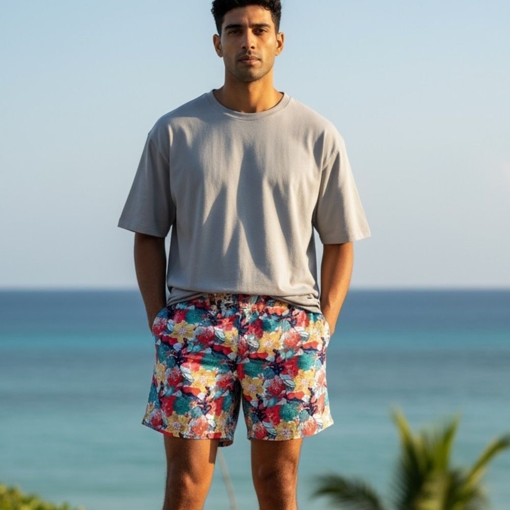 ‎Nautica coral reef swim trunks